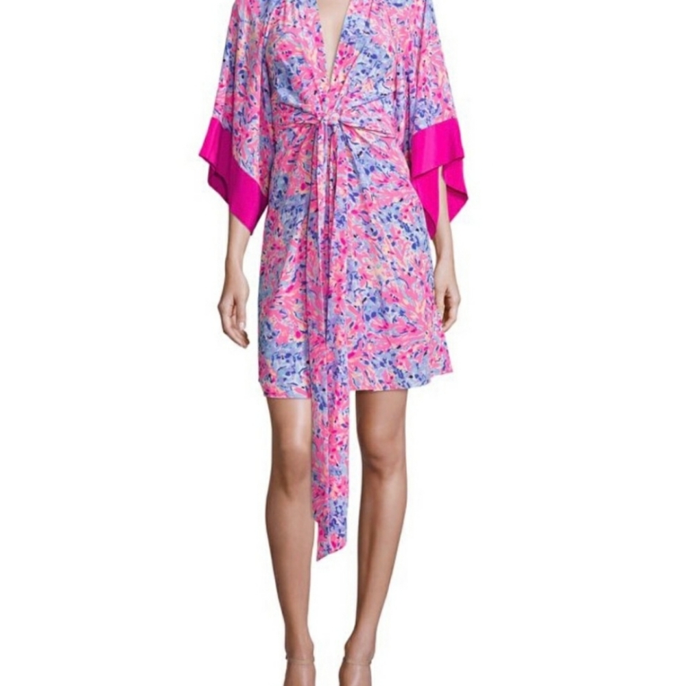 Lilly Pulitzer 100% Silk Kimora Dress